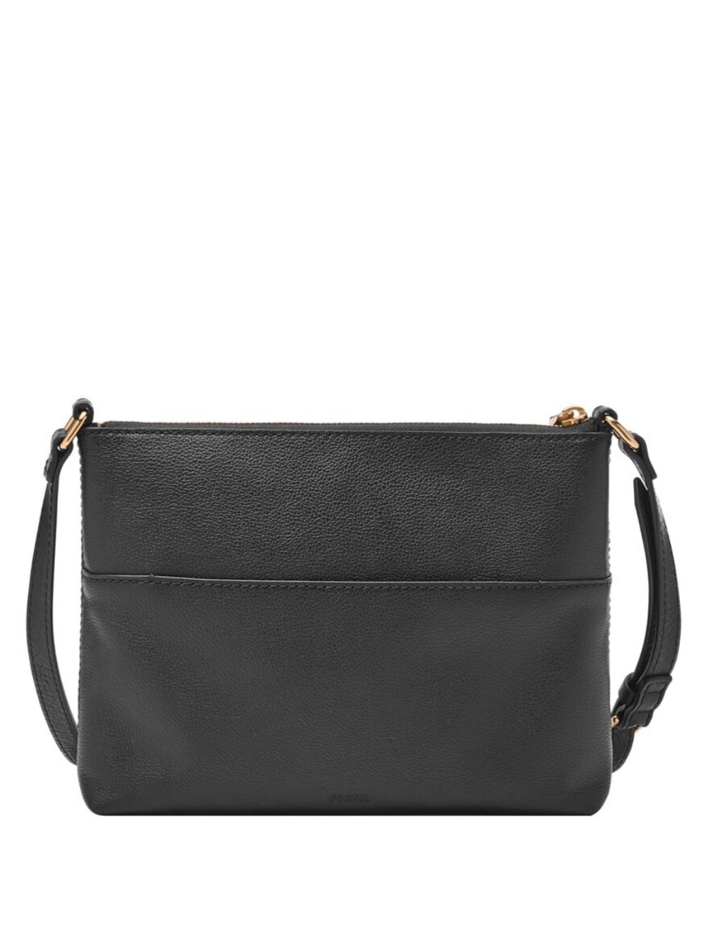 Fossil Fiona Small Black Leather Crossbody Bag